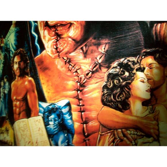 Frankenstein Mary Shelleys Pinball Translite NOS Horror Movies Halloween 1995 - Picture 9 of 12